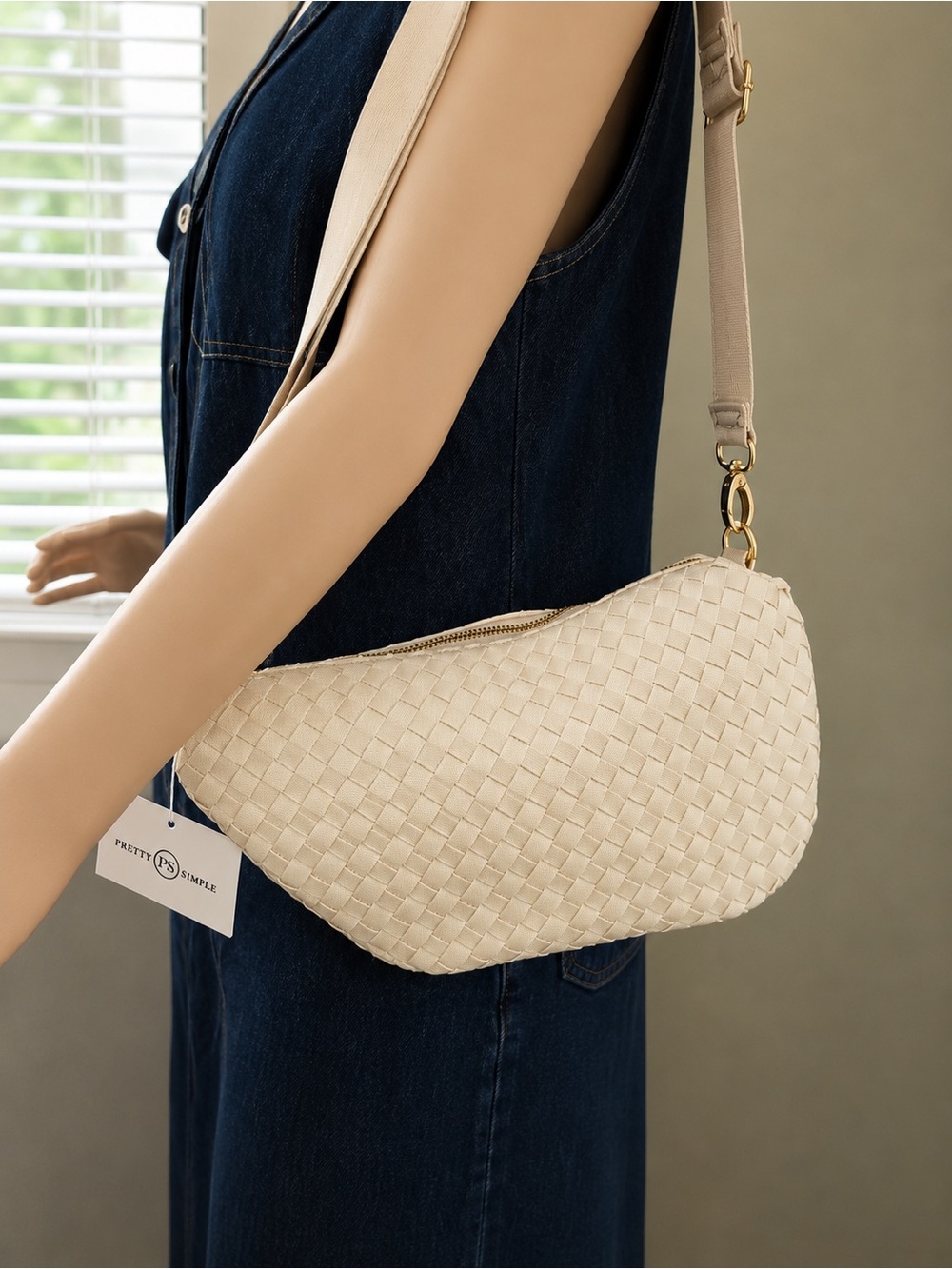 Romee Woven Saddle Bag by Pretty Simple